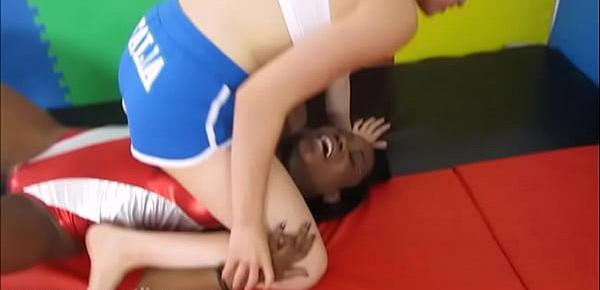  The Olympic Showdown - Interracial Female Wrestling